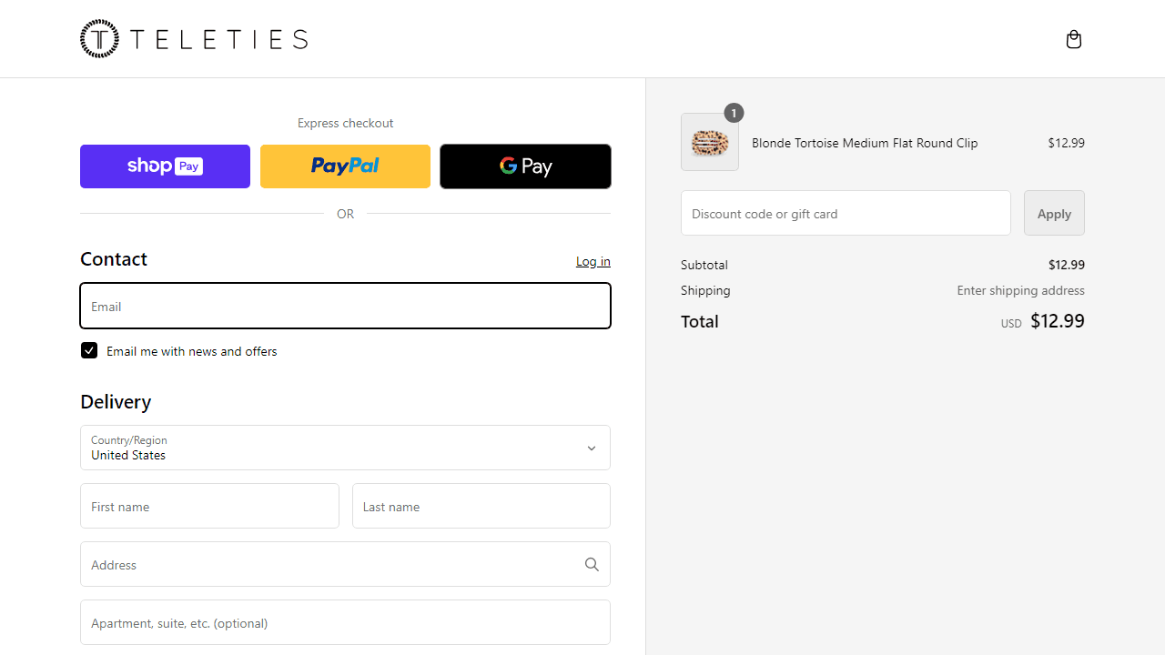 How to apply Teleties coupon code
